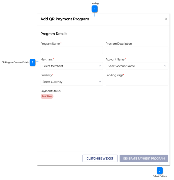 Add QR Payment Programs