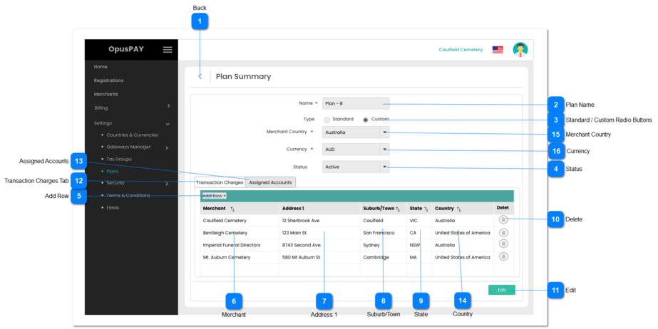 Plan Summary - Custom - Groups View